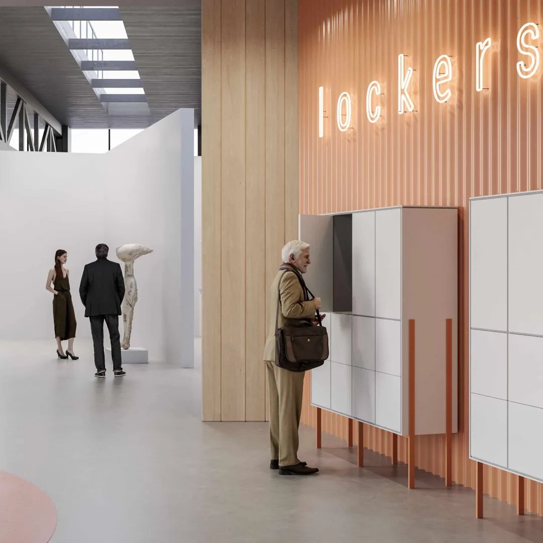 Lockers White, , pohled 2
