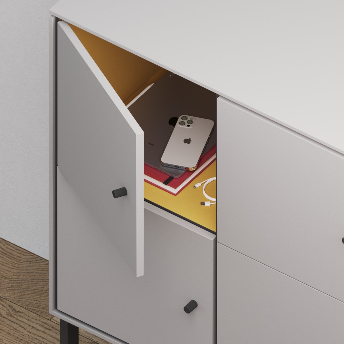 Locker 8.0, Mineral Gray, pohled 3